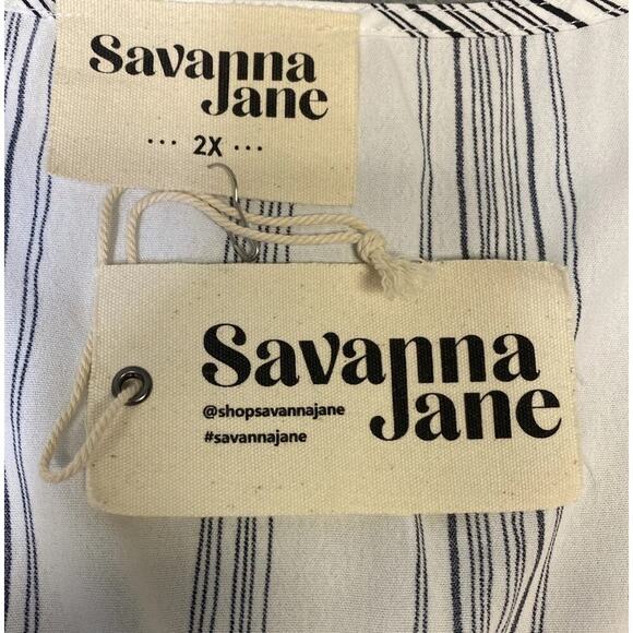 Savanna Jane Women’s Plus Floral Accent Tank Blouse Size 2X - Picture 8 of 11